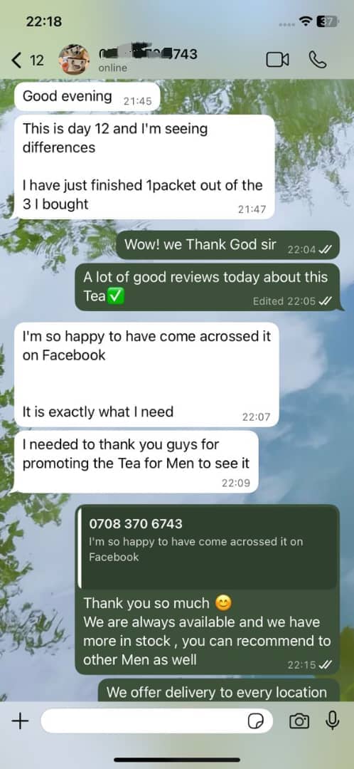 Customer message screenshot 1